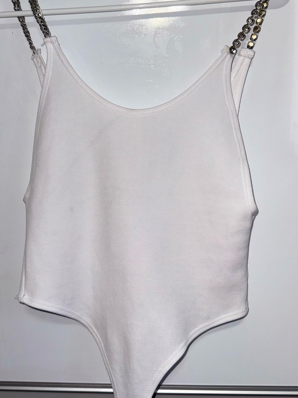 Frankie B. One-Piece with Chain-Strap Detail